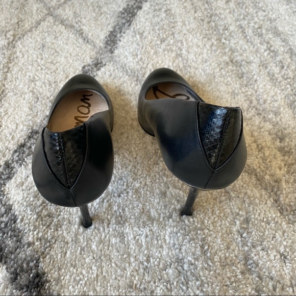 Sam Edelman Camdyn Black Leather Pumps - Picture 7 of 8